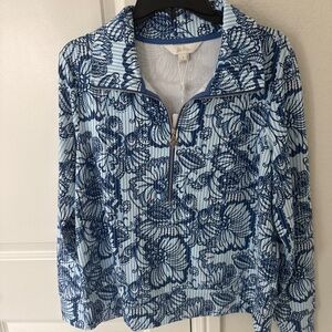 NWT Lilly Pulitzer Eleni pullover size large proud as a peacock